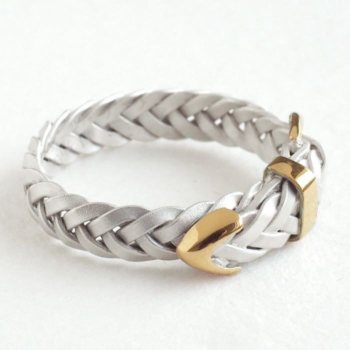 Small Right Mesh Belt Ring Silver 925 5mm Width [SR-RG-21] Toshihiro Iso Accessory Maker Handmade Ring Brand 