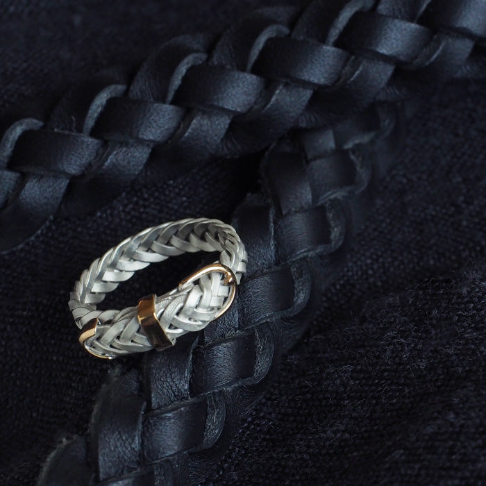 Small Right Mesh Belt Ring Silver 925 5mm Width [SR-RG-21] Toshihiro Iso Accessory Maker Handmade Ring Brand 