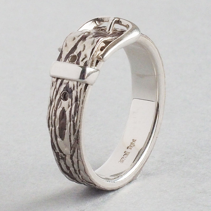 small right (Small Light) Python Belt Ring, Mokume-gane, Silver x Copper, 5mm Width [SR-RG-23] Toshihiro Iso, Accessory Artist