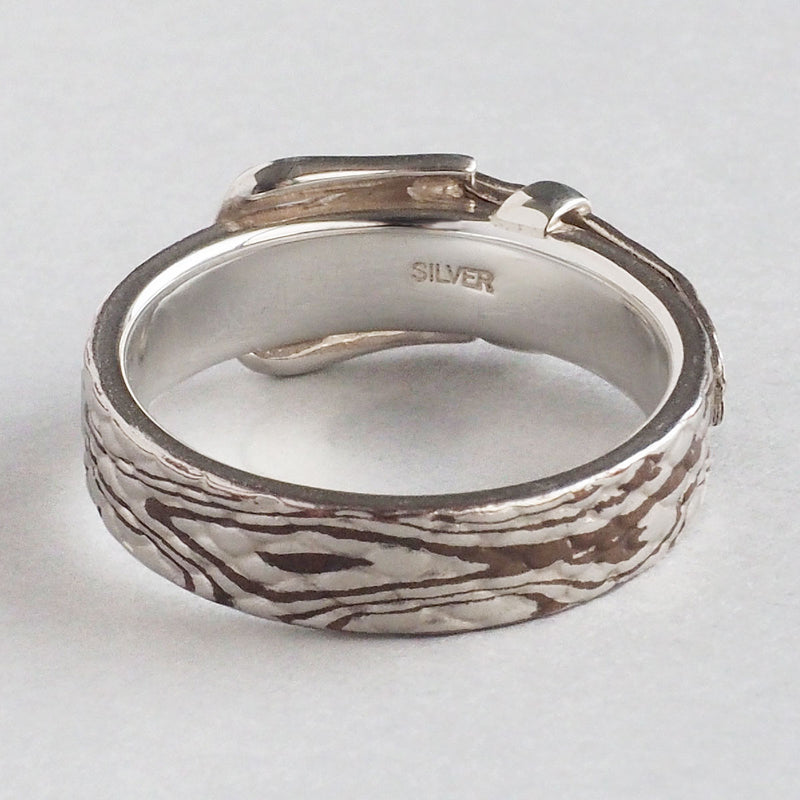 small right (Small Light) Python Belt Ring, Mokume-gane, Silver x Copper, 5mm Width [SR-RG-23] Toshihiro Iso, Accessory Artist