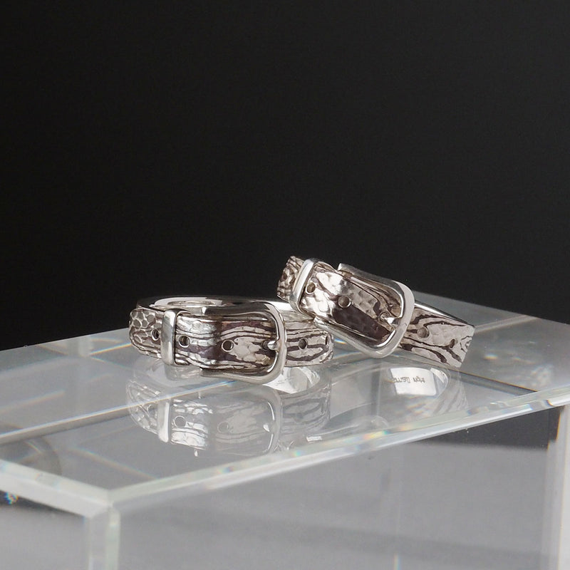 small right (Small Light) Python Belt Ring, Mokume-gane, Silver x Copper, 5mm Width [SR-RG-23] Toshihiro Iso, Accessory Artist