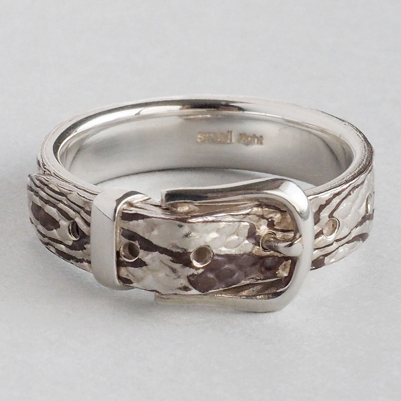 small right (Small Light) Python Belt Ring, Mokume-gane, Silver x Copper, 5mm Width [SR-RG-23] Toshihiro Iso, Accessory Artist