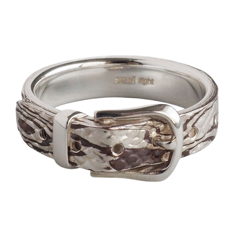 small right (Small Light) Python Belt Ring, Mokume-gane, Silver x Copper, 5mm Width [SR-RG-23] Toshihiro Iso, Accessory Artist