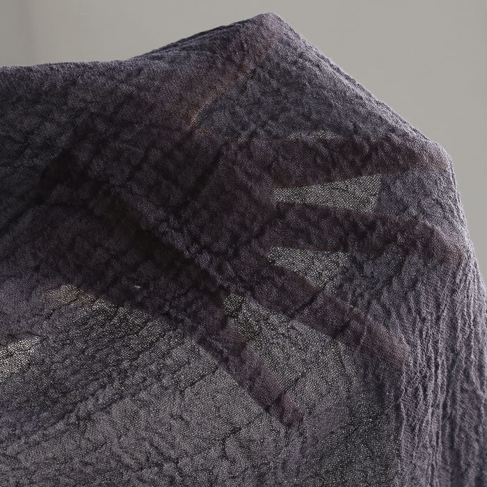 [10 colors] Hand-dyed Meya Natural Dyed Large Washi Stole for Men and Women [ST-07]