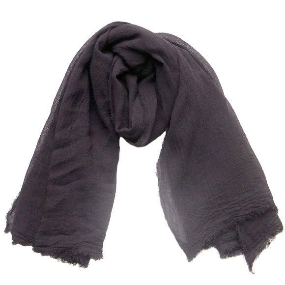 [10 colors] Hand-dyed Meya Natural Dyed Large Washi Stole for Men and Women [ST-07]