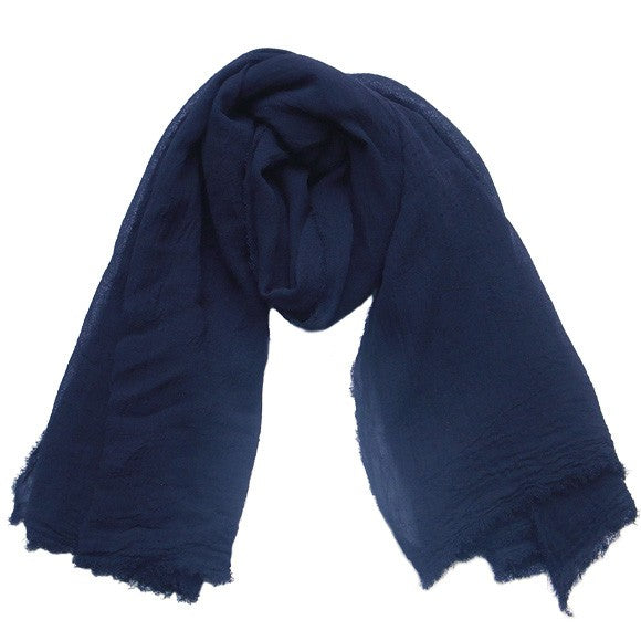 [10 colors] Hand-dyed Meya Natural Dyed Large Washi Stole for Men and Women [ST-07]