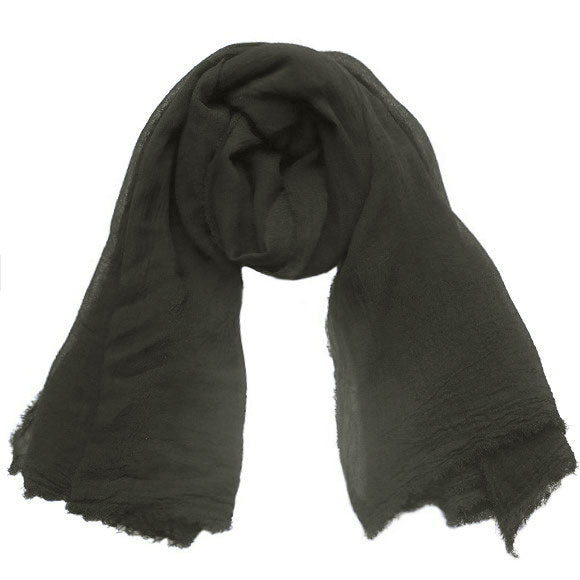 [10 colors] Hand-dyed Meya Natural Dyed Large Washi Stole for Men and Women [ST-07]