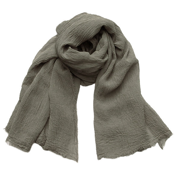 [10 colors] Hand-dyed Meya Natural Dyed Large Washi Stole for Men and Women [ST-07]