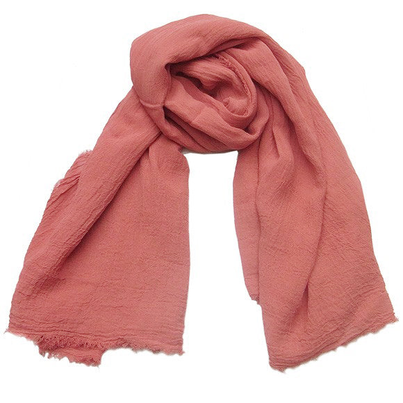 [10 colors] Hand-dyed Meya Natural Dyed Large Washi Stole for Men and Women [ST-07]