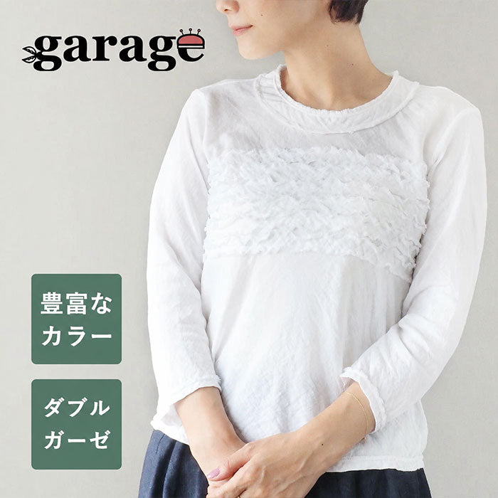 【全32色】ガーゼ服工房 garage（ガラージ）ダブルガーゼ 7分袖 ふわふわTシャツ レディース [TS-03-7S]