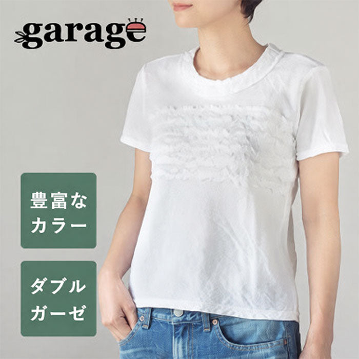 【全32色】ガーゼ服工房 garage（ガラージ）ダブルガーゼ 半袖 ふわふわTシャツ レディース [TS-03-SS]