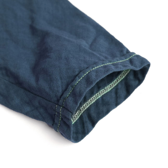 [32 colors available] Gauze clothing workshop garage Double gauze simple T-shirt 3/4 sleeves Men's [TS-33-7S] 