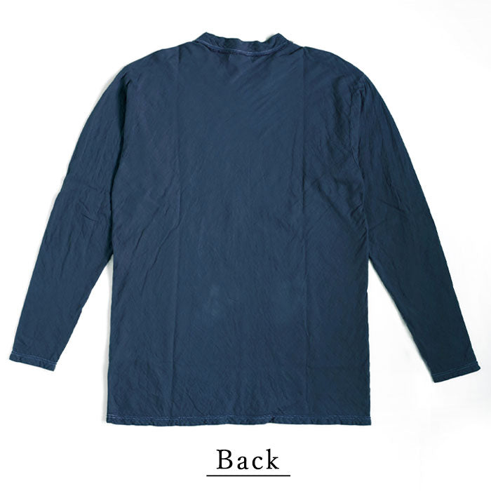 [Total 32 colors] Gauze Clothes Studio Garage Double Gauze Simple T-shirt Long Sleeve Men's [TS-33-LS] 