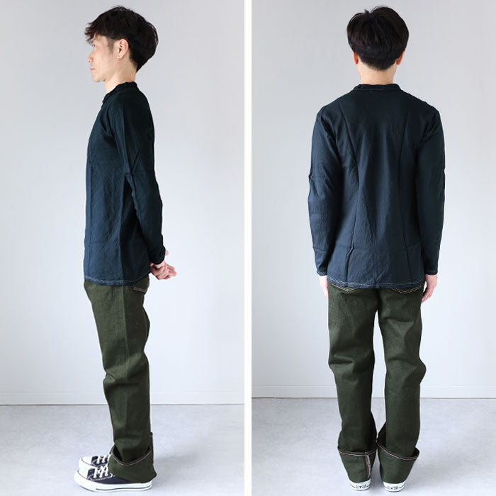 [Total 32 colors] Gauze Clothes Studio Garage Double Gauze Simple T-shirt Long Sleeve Men's [TS-33-LS] 