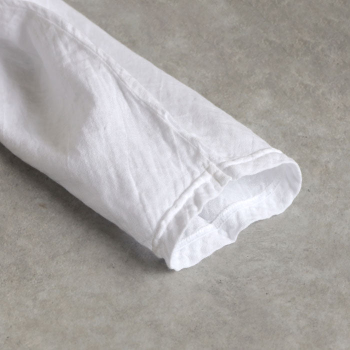 【全32色】ガーゼ服工房 garage（ガラージ）ダブルガーゼ Ｖネック前開きTシャツ 七分袖 メンズ [TS-45-7S]