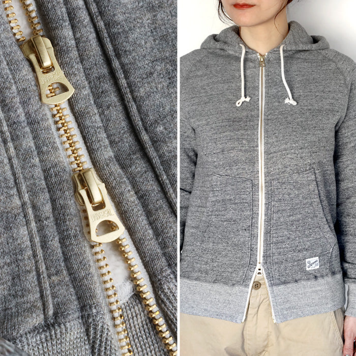 Kepani Zip Up Parka Manhattan-2 Women's [TS-8101MS-LADIES] 100% Cotton Brushed Lining Hoodie 