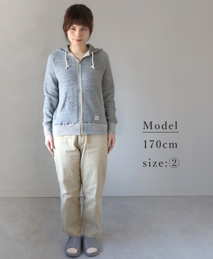 Kepani Zip Up Parka Manhattan-2 Women's [TS-8101MS-LADIES] 100% Cotton Brushed Lining Hoodie 