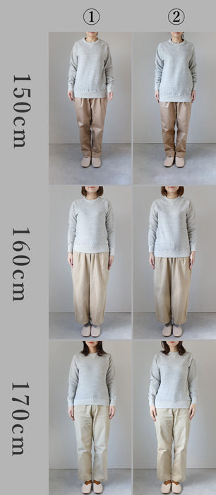 Kepani Crew Neck Sweatshirt Harris-2 Women's [TS-8301MS-LADIES] 100% Cotton Brushed Lining Sweatshirt 