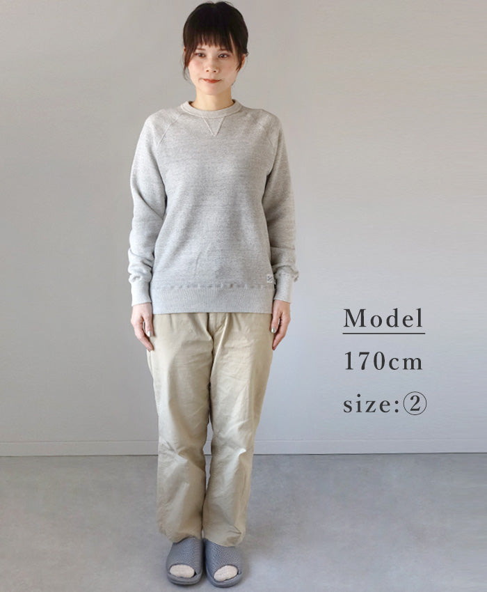 Kepani Crew Neck Sweatshirt Harris-2 Women's [TS-8301MS-LADIES] 100% Cotton Brushed Lining Sweatshirt 