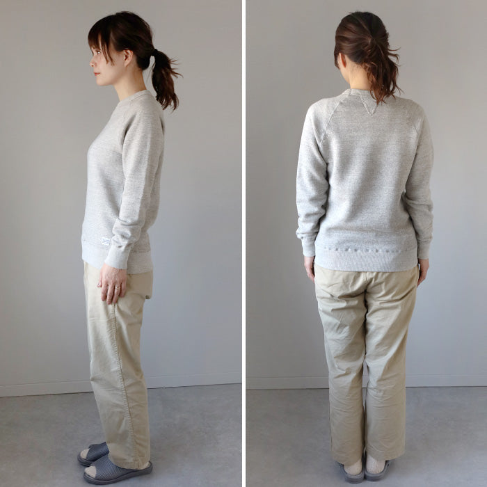 Kepani Crew Neck Sweatshirt Harris-2 Women's [TS-8301MS-LADIES] 100% Cotton Brushed Lining Sweatshirt 