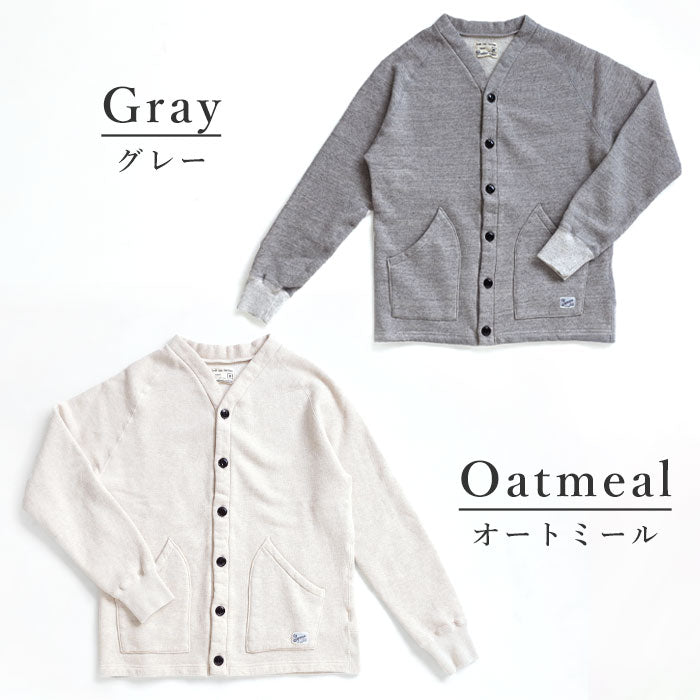 Kepani Sweat Cardigan Sunset-2 Men's and Women's [TS-8103MS] Made in Japan Sweatshirt Brand Wakayama Osaka Mie 100% Cotton Brushed Lining 