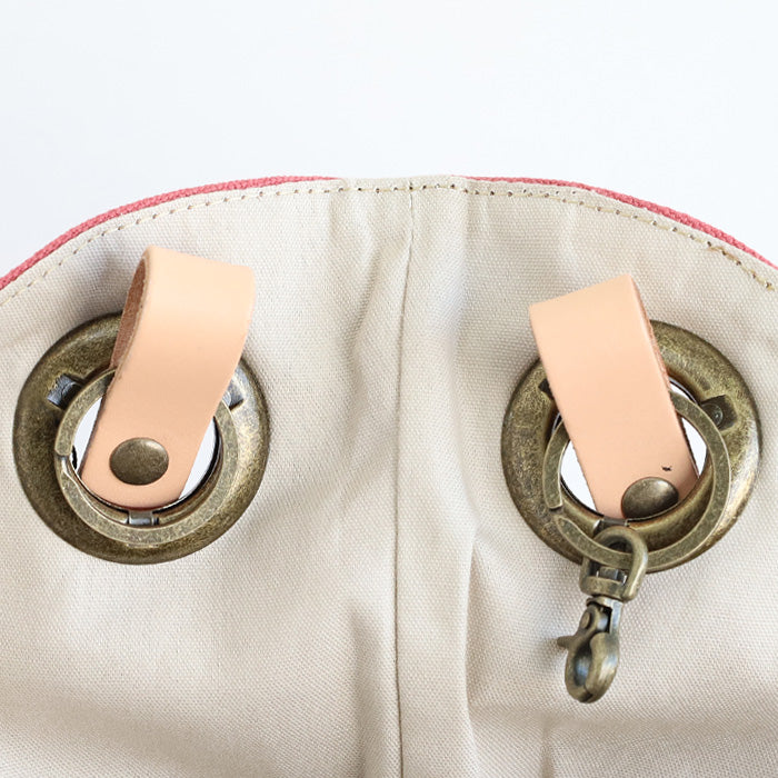 ulazan(ウラザン) alter(アルテ) アシンメトリー 撥水キャンバス トートバッグ コーラルレッド レディース メンズ [U0209-CRD]