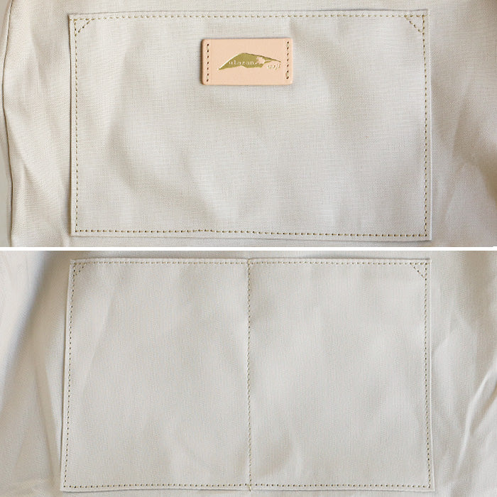 ulazan(ウラザン) alter(アルテ) アシンメトリー 撥水キャンバス トートバッグ コーラルレッド レディース メンズ [U0209-CRD]