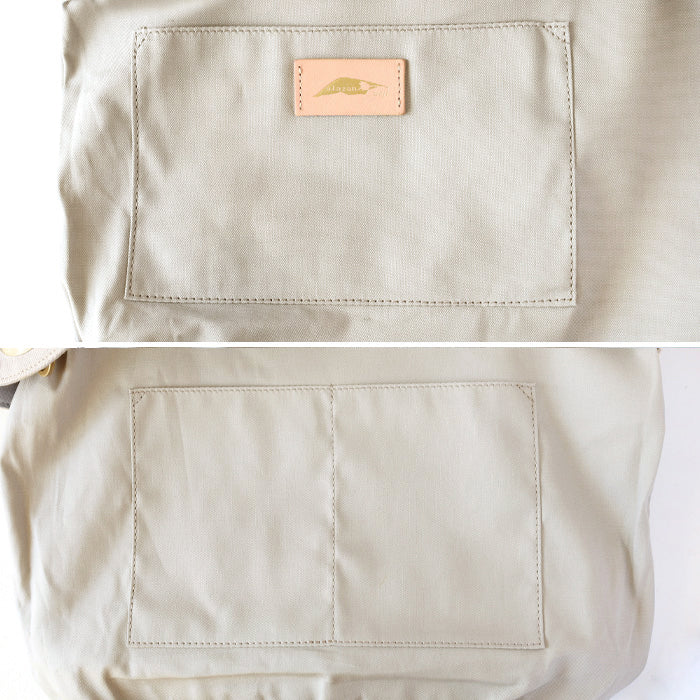 ulazan alter Asymmetrical Water-Repellent Canvas Tote Bag Ivory Women's Men's [U0209-IV2] 