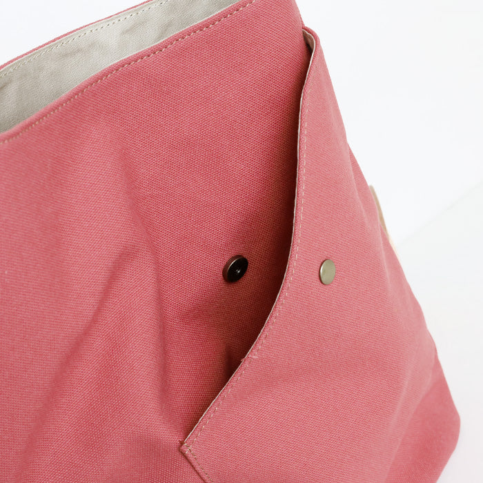 ulazan alter Asymmetrical Water-Repellent Canvas Backpack Coral Red Women's Men's [U0210-CRD] 