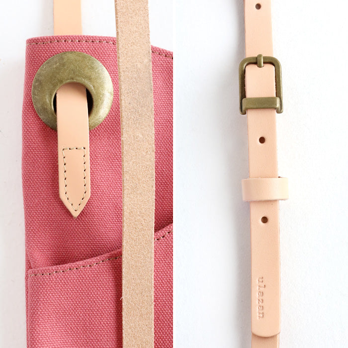 ulazan (Urazan) alter (Arte) 不對稱防水帆布手拿包 珊瑚紅 女士 男士 [U0211-CRD] 