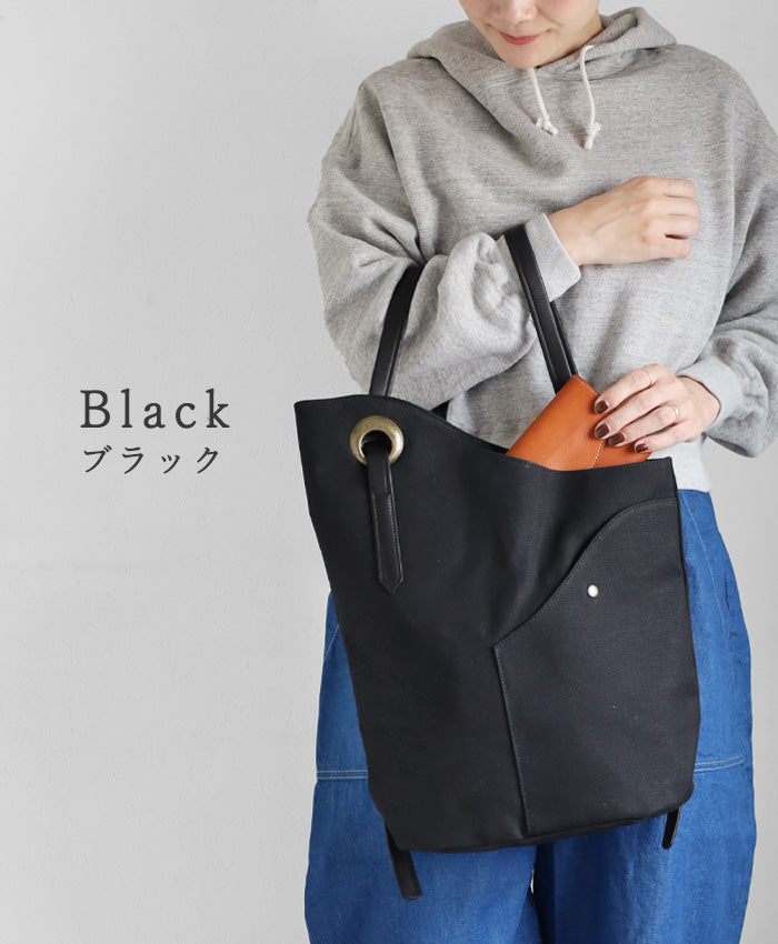 [3 Colors] ulazan alter Asymmetrical Canvas Backpack for Women and Men [U2202] Lightweight