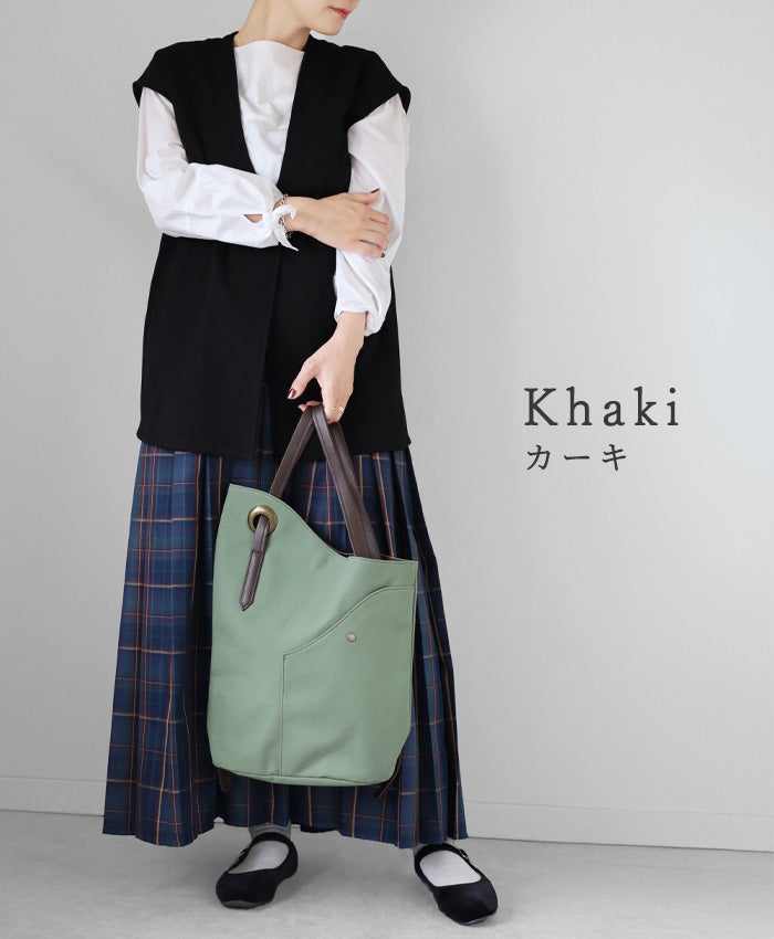 [3 Colors] ulazan alter Asymmetrical Canvas Backpack for Women and Men [U2202] Lightweight