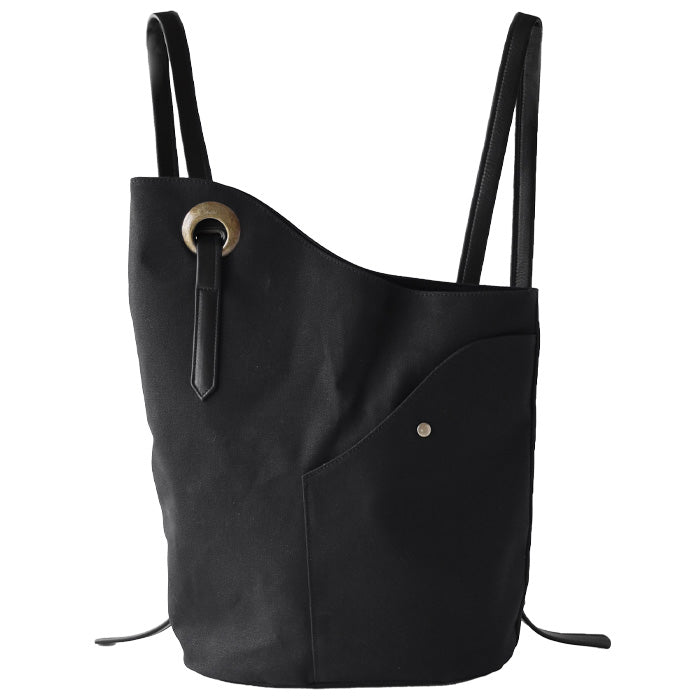 [3 Colors] ulazan alter Asymmetrical Canvas Backpack for Women and Men [U2202] Lightweight