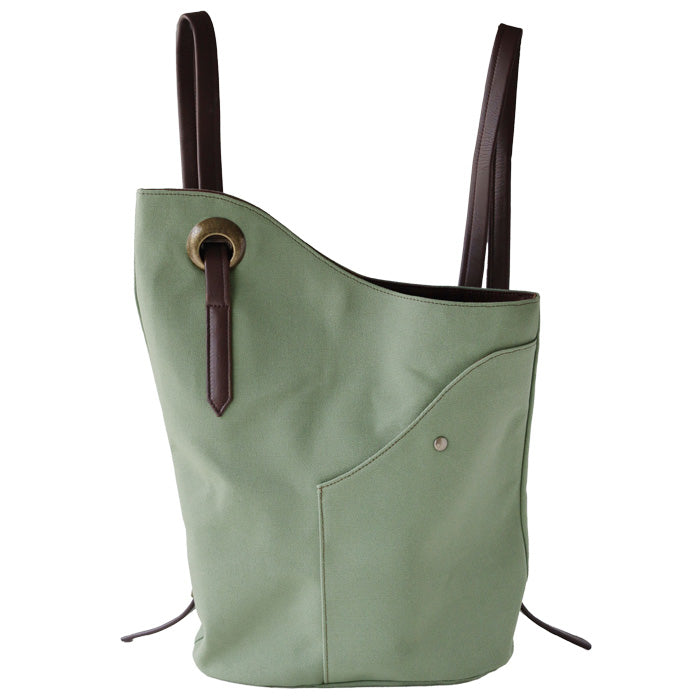[3 Colors] ulazan alter Asymmetrical Canvas Backpack for Women and Men [U2202] Lightweight