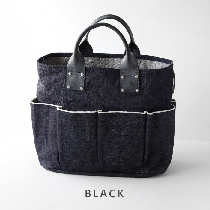 [2 colors] WE ARE ONE War Model S501XX Denim Utility Bag Small Denim Bag Men's Tote Shoulder Bag Handbag Large Capacity Large Kurashiki Kojima [WAO242-001] 