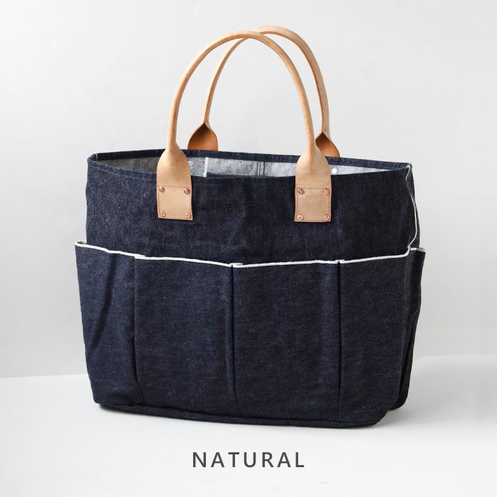 [2 colors] WE ARE ONE War Model S501XX Denim Utility Bag Large Denim Bag Men's Tote Shoulder Bag Handbag Large Capacity Kurashiki Kojima [WAO242-002] 