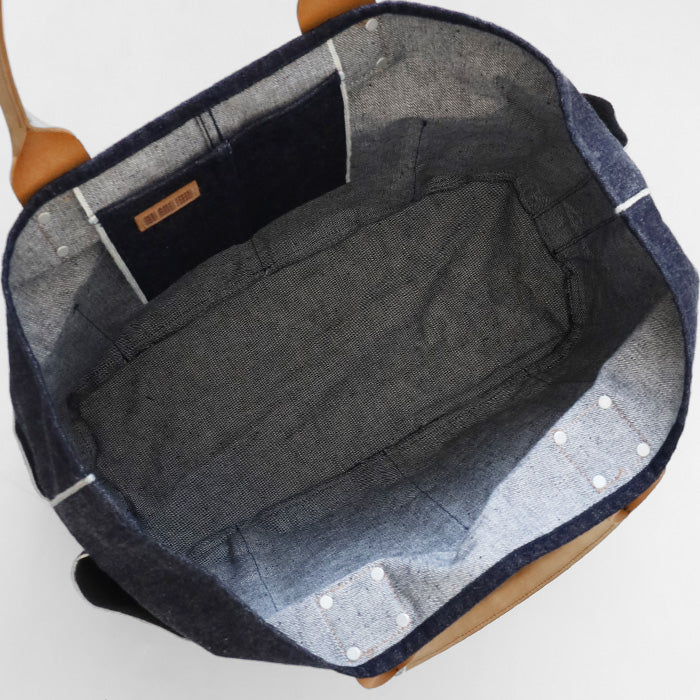 [2 colors] WE ARE ONE War Model S501XX Denim Utility Bag Large Denim Bag Men's Tote Shoulder Bag Handbag Large Capacity Kurashiki Kojima [WAO242-002] 