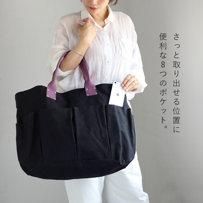 [3 colors] WE ARE ONE Kurashiki Canvas Utility Bag Large for Men and Women [WAO242-004] Okayama Kurashiki Kojima Canvas Brand