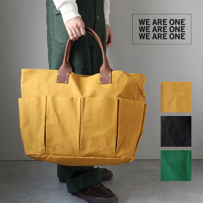 [3 colors] WE ARE ONE Kurashiki Canvas Utility Bag Large for Men and Women [WAO242-004] Okayama Kurashiki Kojima Canvas Brand