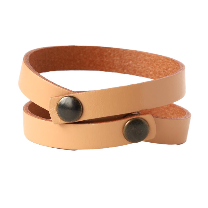 [Choose from 6 colors] vie Replacement belt for handmade watch "Italian leather W bracelet -9mm replacement double belt-" [WL002] 