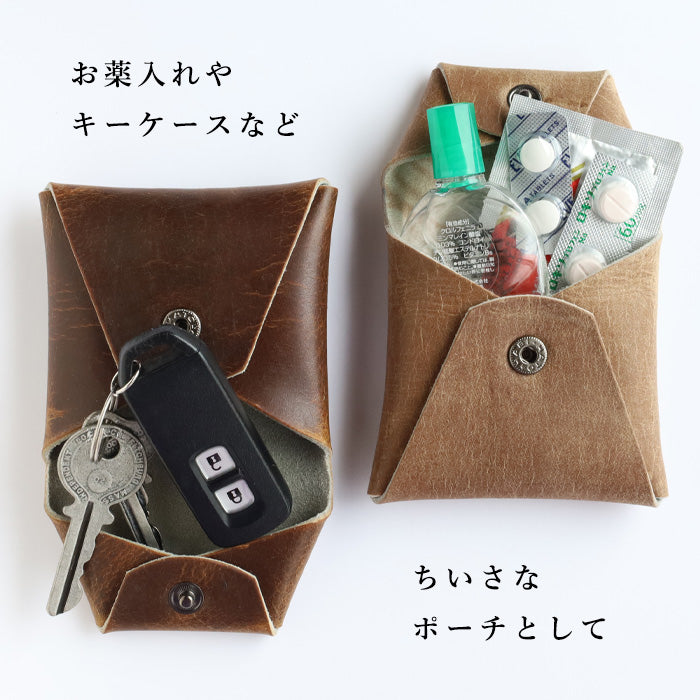[2 types] ZOO coin case oil leather kudu leather [Z-ZCC-040] Men's genuine leather coin purse