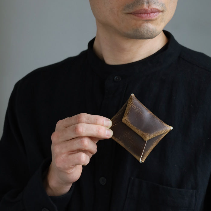 [2 types] ZOO coin case oil leather kudu leather [Z-ZCC-040] Men's genuine leather coin purse