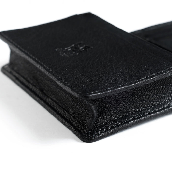 ZOO Business Card Holder, Card Case, Deerskin, White Tail Deer, Black [Z-ZC-030], Rare Leather, Leather Business Card Holder, Brand Name