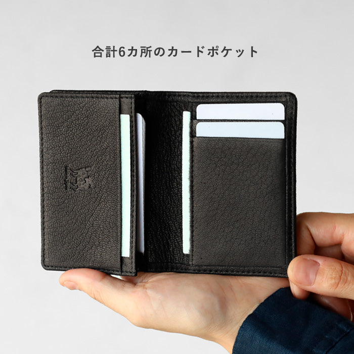 ZOO Business Card Holder, Card Case, Deerskin, White Tail Deer, Black [Z-ZC-030], Rare Leather, Leather Business Card Holder, Brand Name