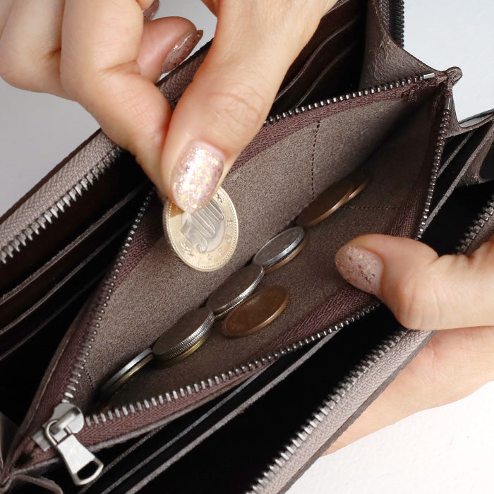 ZOO (ズー) 財布 長財布 トカゲ革 ラウンドファスナー  [Z-ZLW-140]リザード革 ロングウォレット