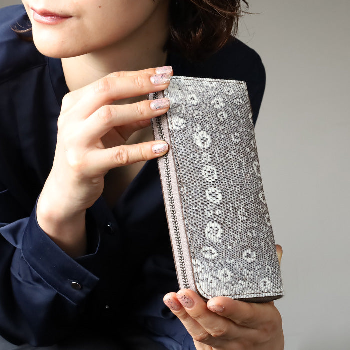 ZOO (ズー) 財布 長財布 トカゲ革 ラウンドファスナー  [Z-ZLW-140]リザード革 ロングウォレット