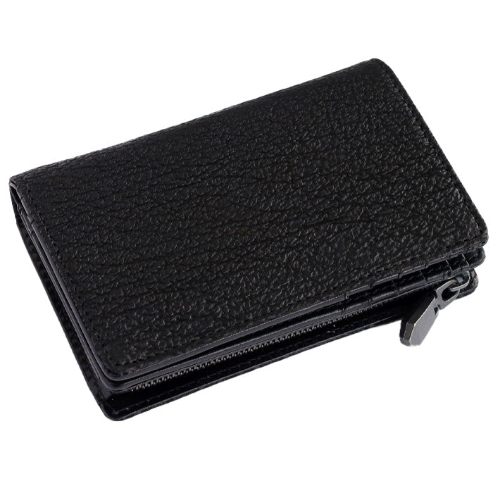 【3色】ZOO (ズー) サメ革 財布 ミドル 二つ折り財布 L字ファスナー 鮫革 ヨシキリザメ 本革 Z-ZMW-031