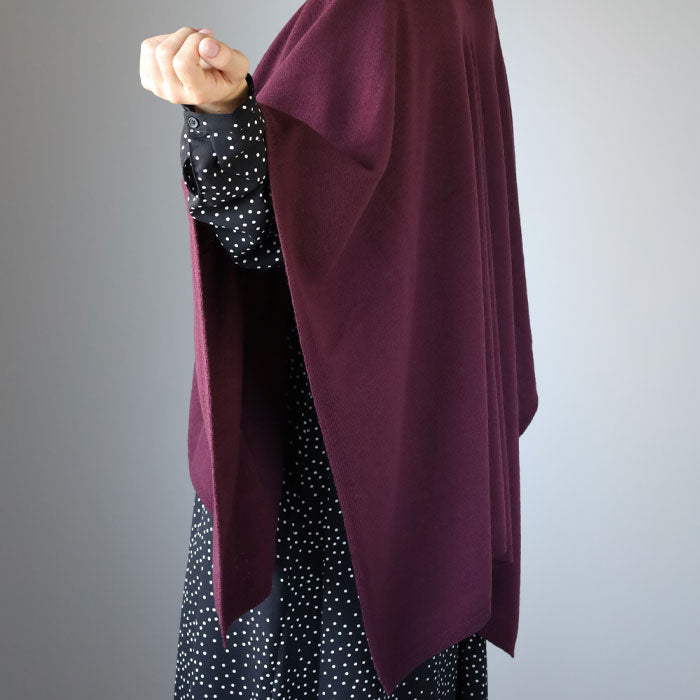 SAIFUKU(サイフク) mino(みの) tate-S 羽織るポンチョ 手を温めるポケットつき エアリーウール レディース [214-03-01] 新潟県 五泉市 五泉ニット ブランド