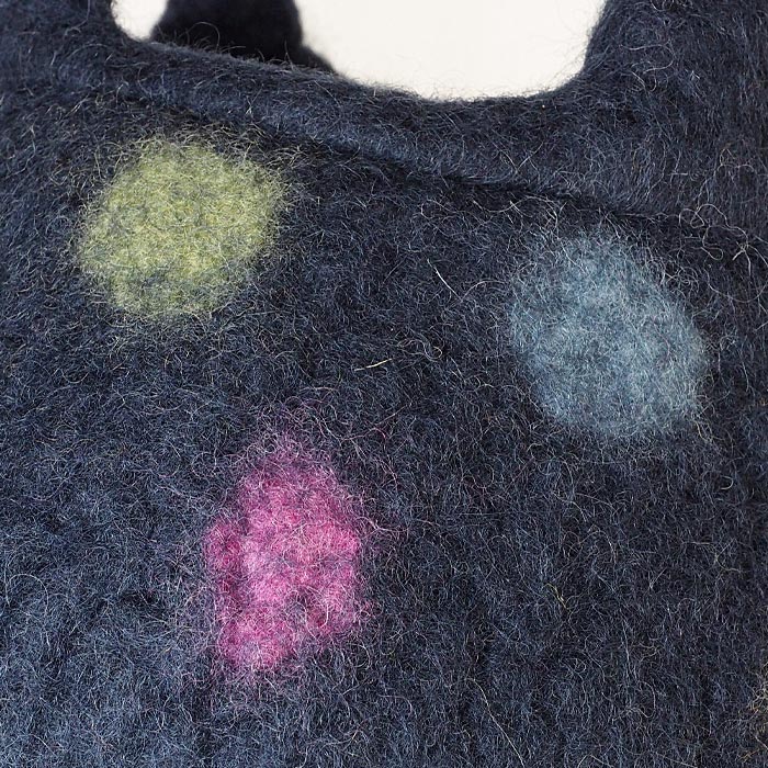 [3 colors] ENA KUAM felt bag Marupote dot [21AKU012] 