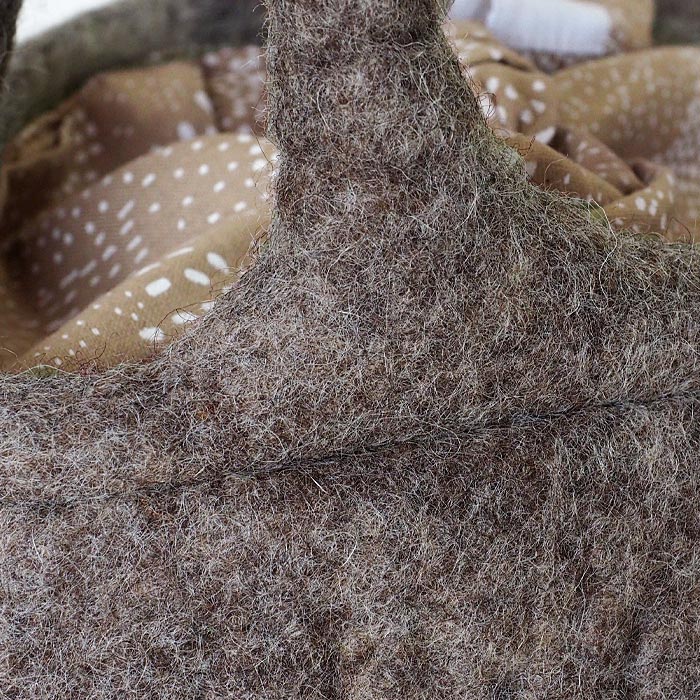 【4色】 ENA KUAM (エナクアム) フェルトバッグ まるぽてツートン [21AKU013]